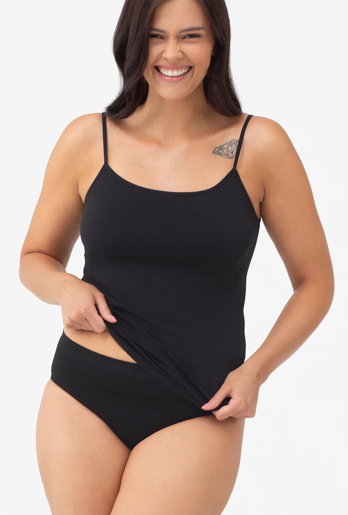 Top bezszwowy na cienkich ramiączkach Camisole - Gatta