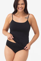 Top bezszwowy na cienkich ramiączkach Camisole