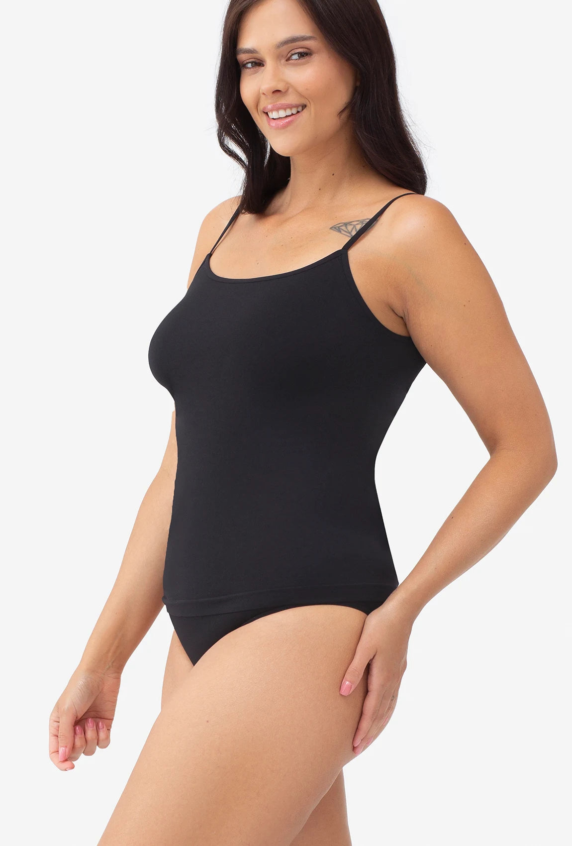 Top bezszwowy na cienkich ramiączkach Camisole - Gatta