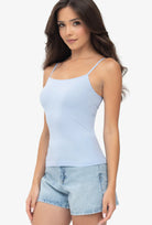 Błękitna koszulka na cienkich ramiączkach Camisole