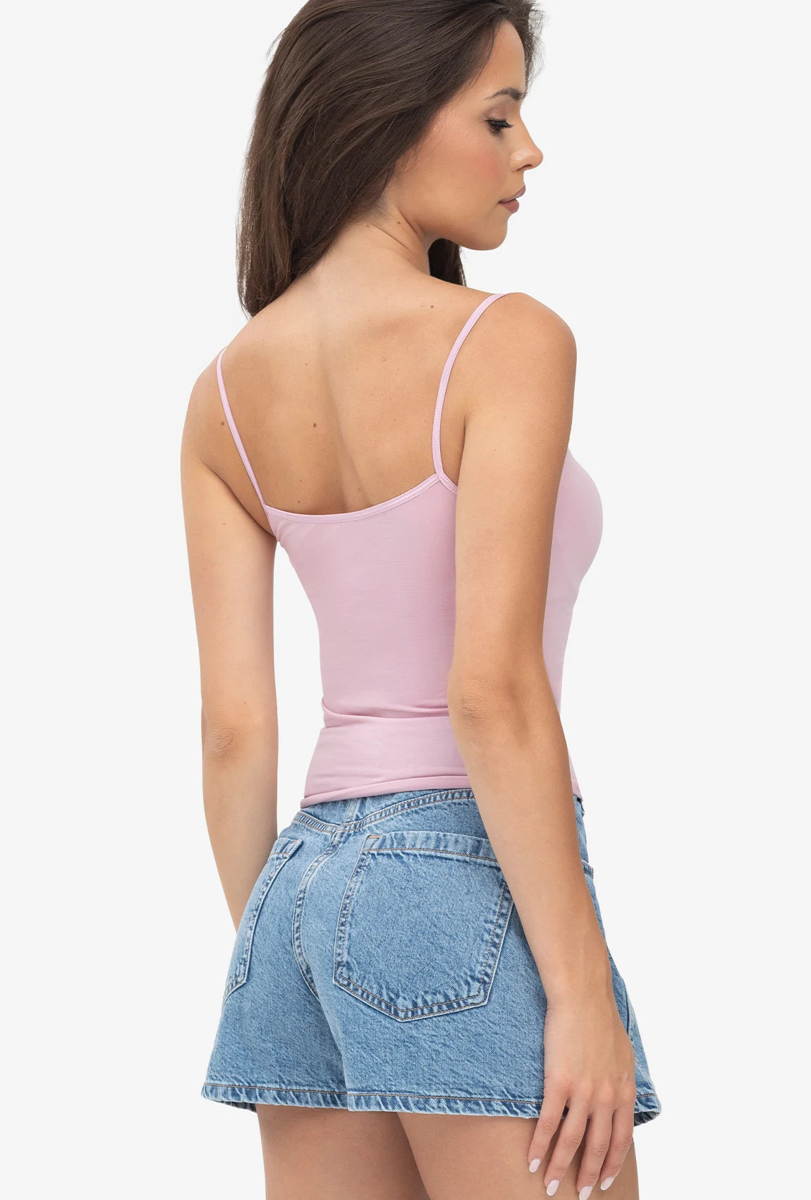 Różowa koszulka na cienkich ramiączkach Camisole - Gatta