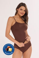 3-pak koszulek na cienkich ramiączkach w odcieniach czekolady – Gatta x Wedel