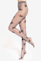 Szare rajstopy Crazy Trick 05