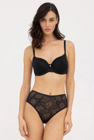 Czarne majtki z wysokim stanem Dominica