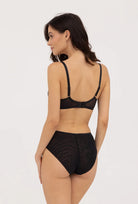 Czarne majtki z wysokim stanem Dominica