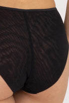 Czarne majtki z wysokim stanem Dominica