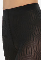 Czarne rajstopy wzorzyste Optica wz. 02