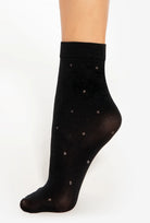 Czarne skarpetki w drobne kropki Stylove wz. 01