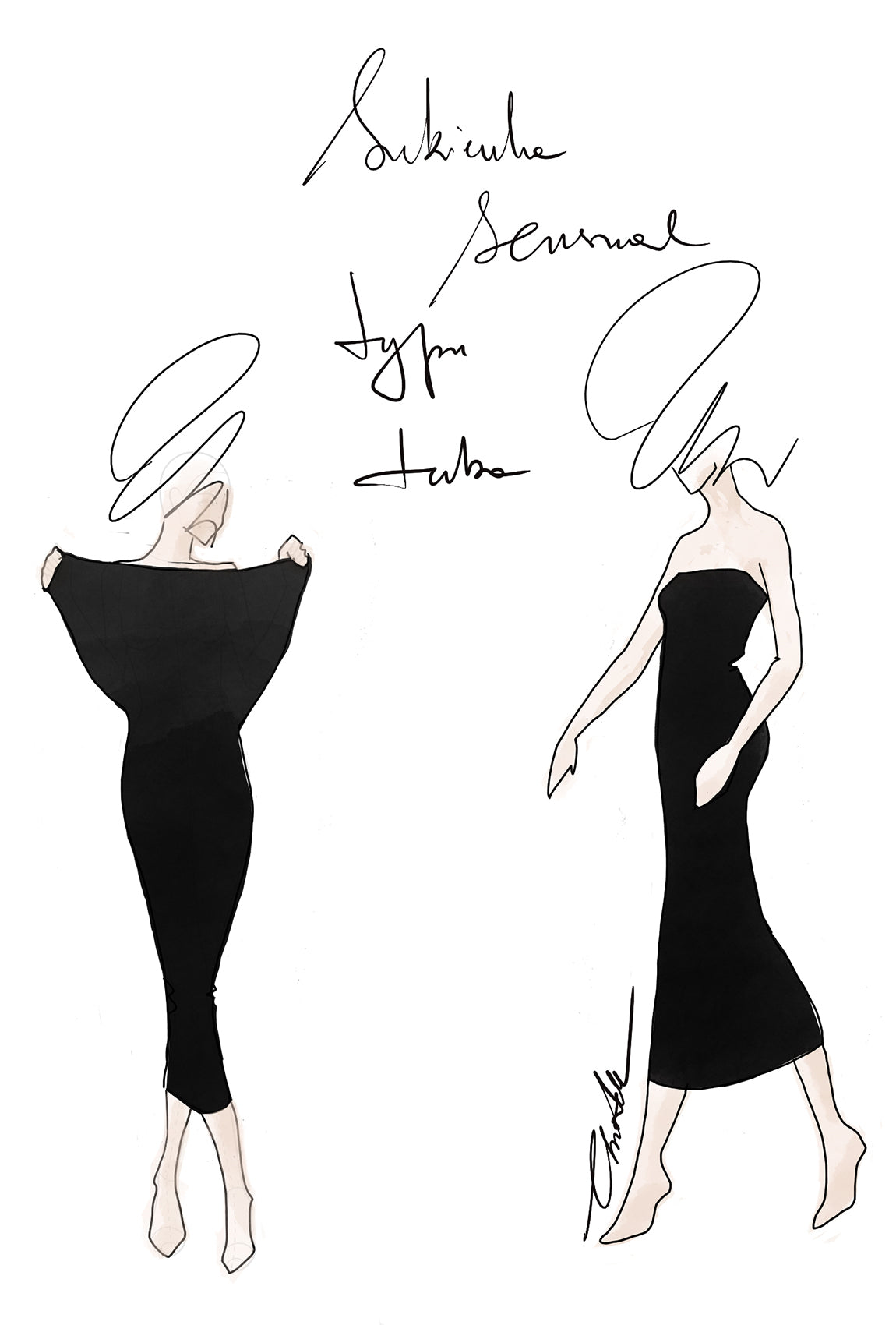 Dopasowana sukienka Sensual Tube - Gatta