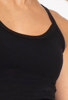 Dopasowany top na ramiączkach Bege