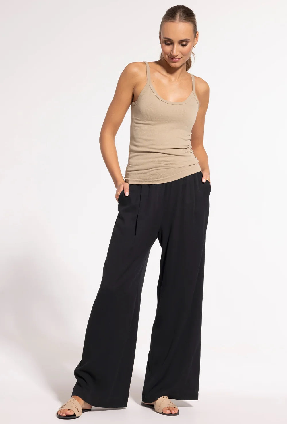 Dopasowany top na ramiączkach Bege - Gatta