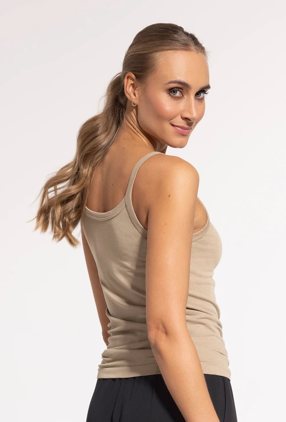 Dopasowany top na ramiączkach Bege - Gatta