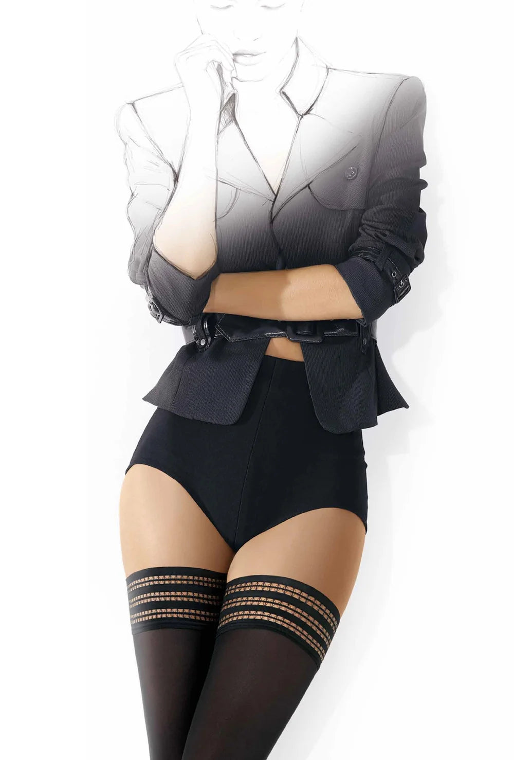 Czarne matowe pończochy Gigi 60 den - Gatta