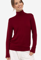 Bordowy golf damski Chiara