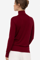 Bordowy golf damski Chiara