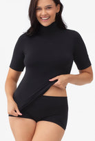 Bezszwowy golf z krótkim rękawem