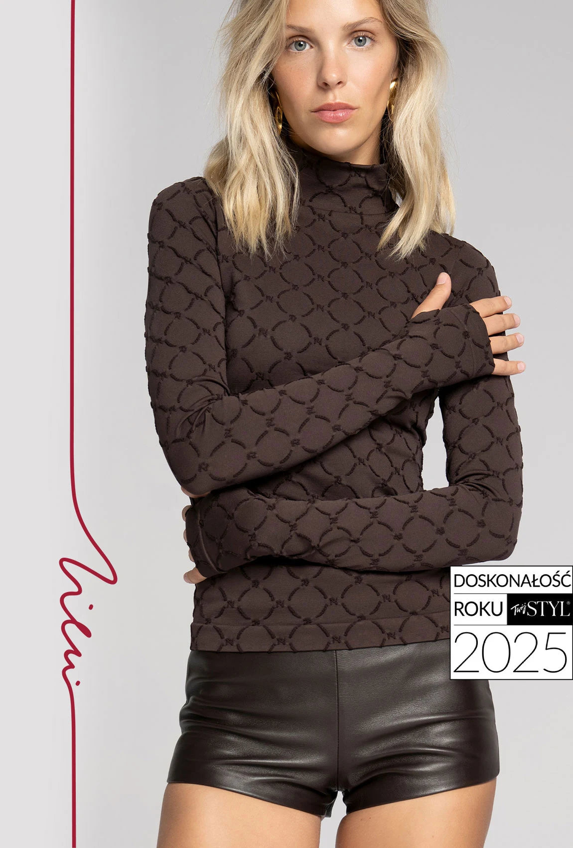 Brązowy golf Monogram z kolekcji Zień x Gatta - Gatta