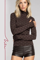 Brązowy golf Monogram z kolekcji Zień x Gatta