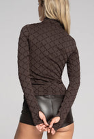 Brązowy golf Monogram z kolekcji Zień x Gatta