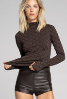 Brązowy golf Monogram z kolekcji Zień x Gatta