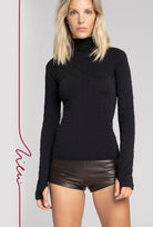 Czarny golf Monogram z kolekcji Zień x Gatta