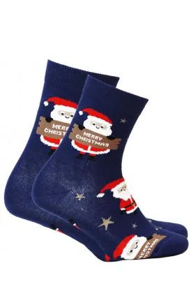 Skarpetki młodzieżowe (11-15lat) JUNIOR w mikołaje wz. 889