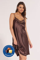 Satynowa halka w kolorze czekolady deserowej – Gatta x Wedel