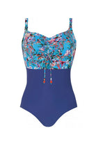 Jednoczęściowy strój kąpielowy w kwiaty (S684G19)