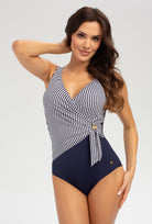 Jednoczęściowy strój kąpielowy w paski