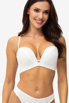 Biały biustonosz push-up Jolie