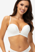 Biały biustonosz push-up Jolie