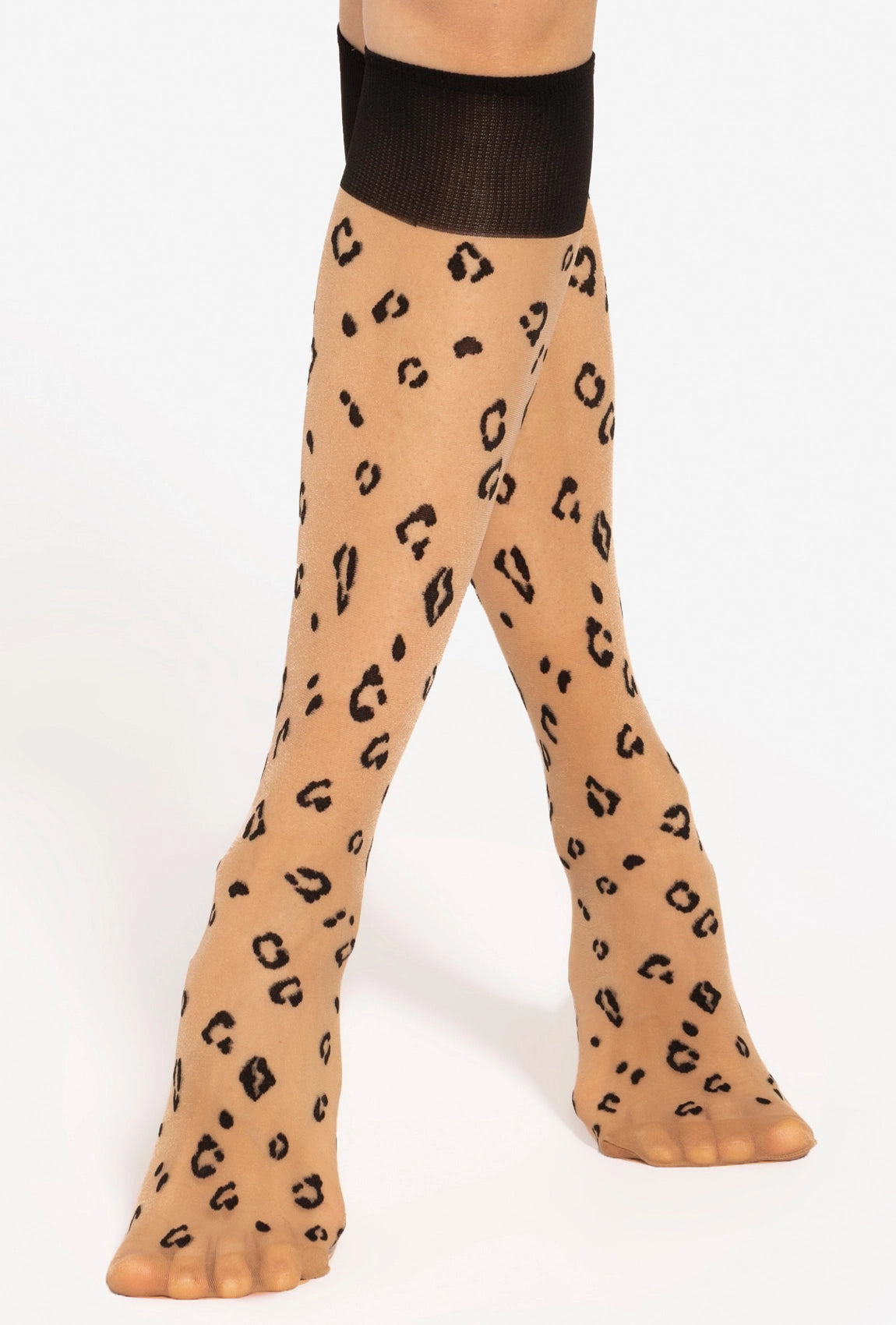 Beżowe podkolanówki w cętki 28 - Gatta