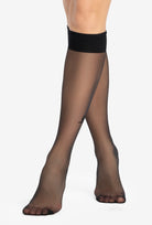 Czarne podkolanówki damskie Trendyline 33