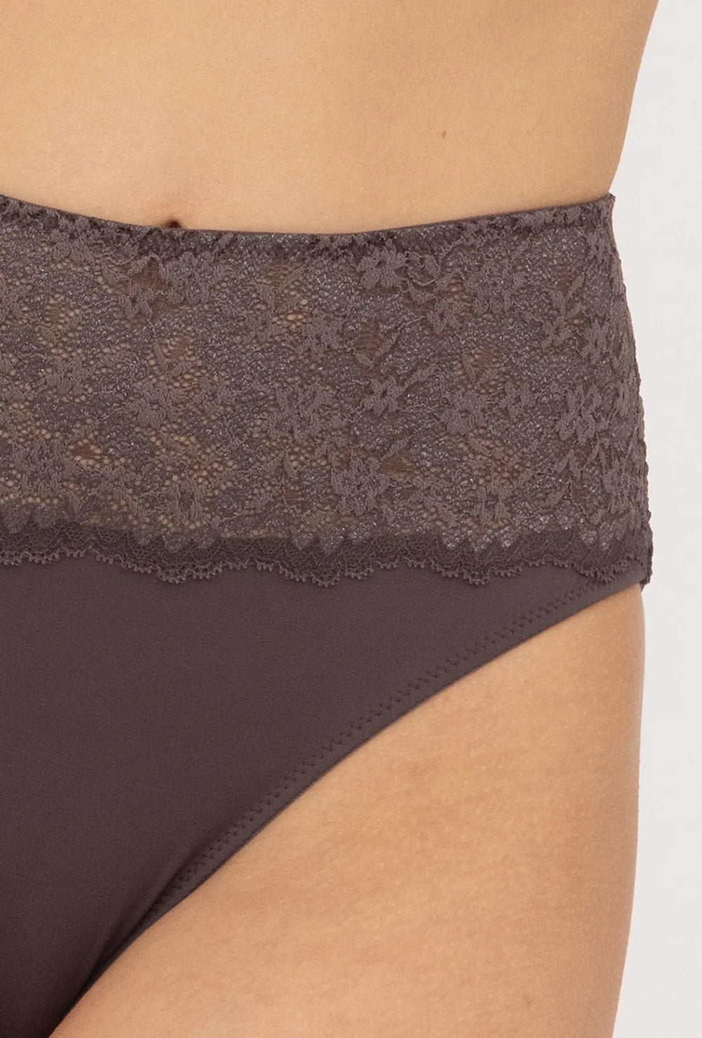 Koronkowe majtki z wysokim stanem Olivia - Gatta