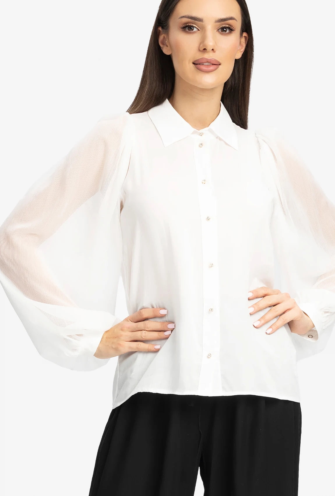 Biała koszula damska Boho