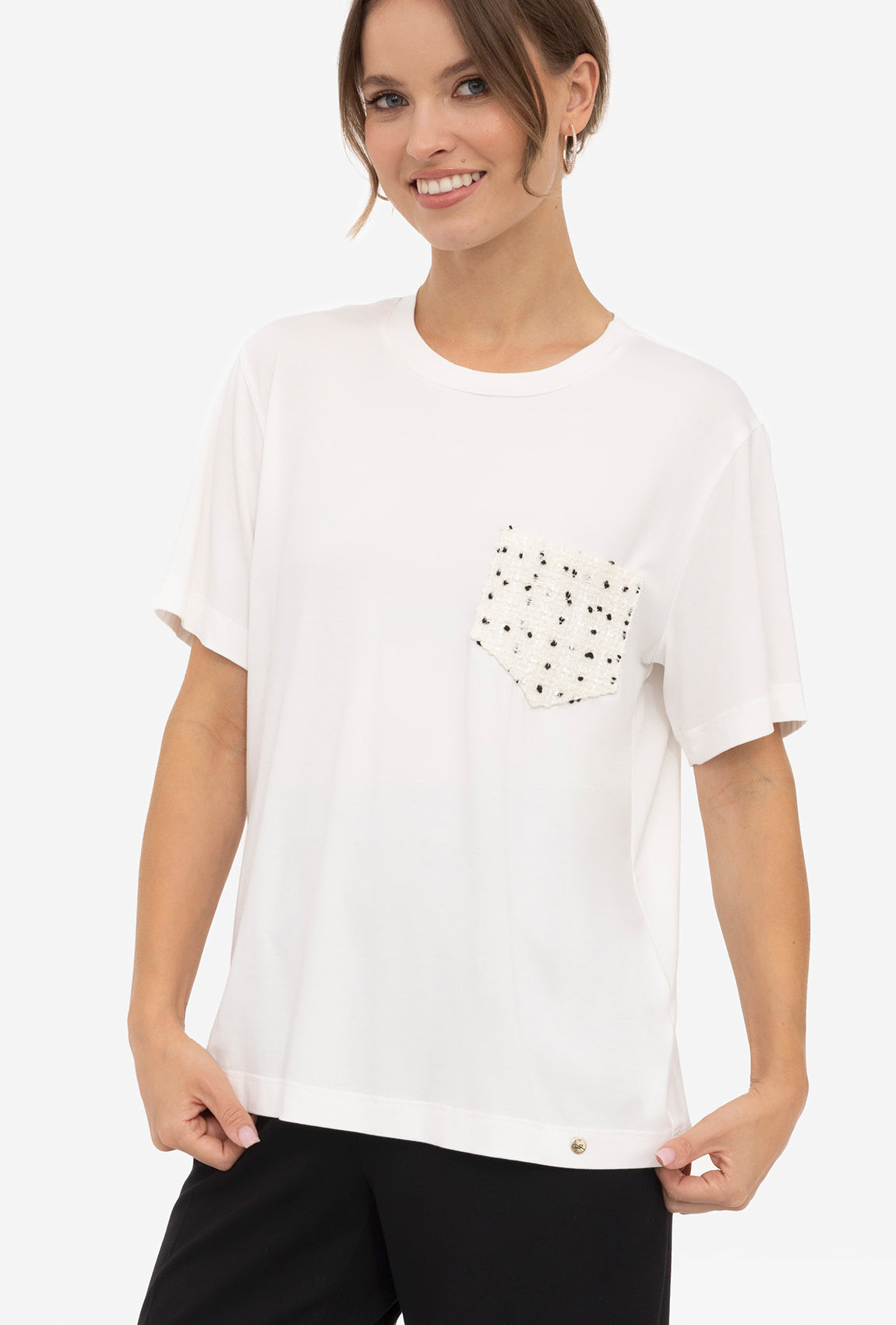 Biały t-shirt Dalmatine - Gatta