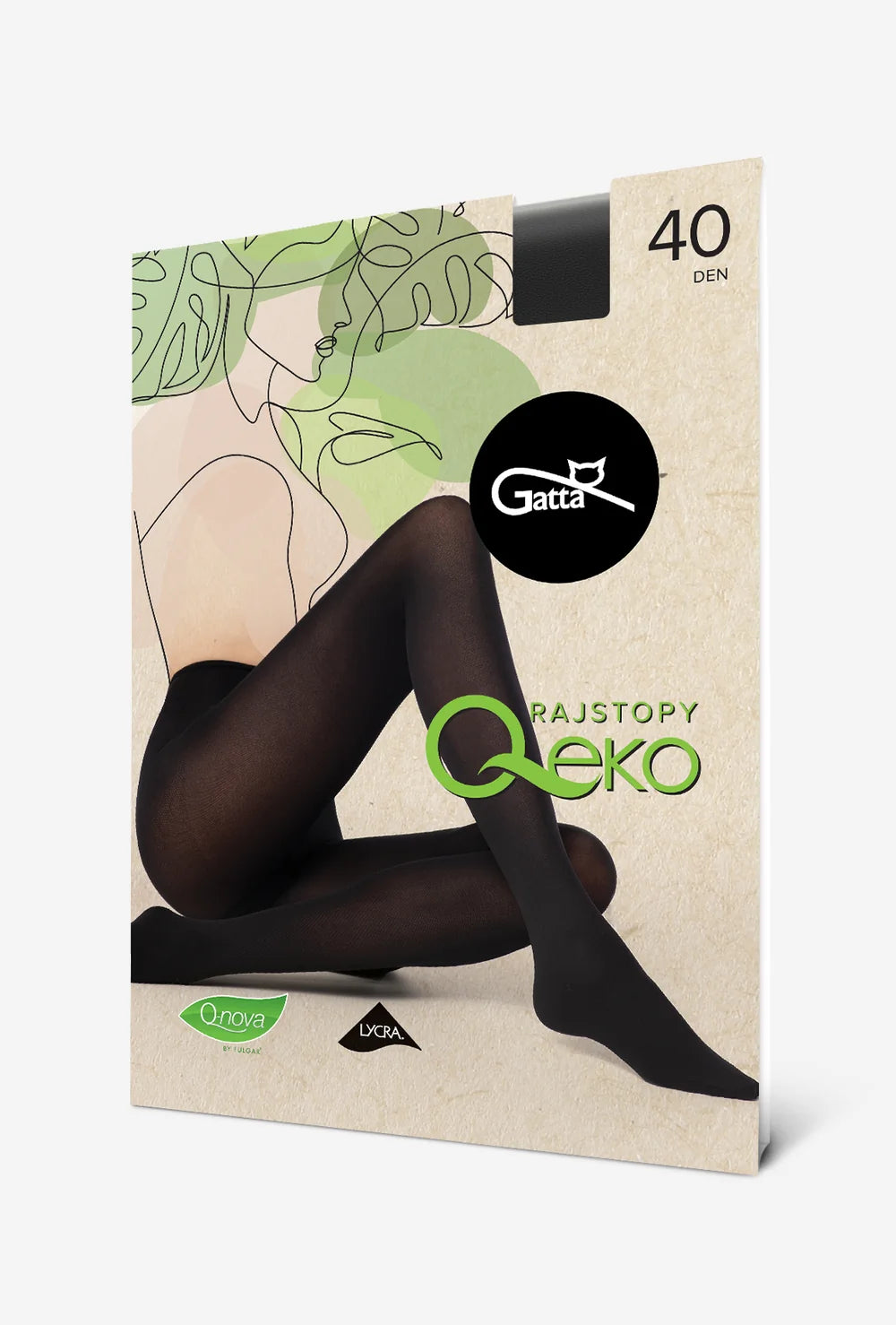 Kryjące rajstopy przyjazne środowisku Q-Eko 40 den - Gatta