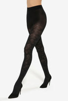 Kryjące rajstopy z kwiatowym wzorem Floral wz. 02