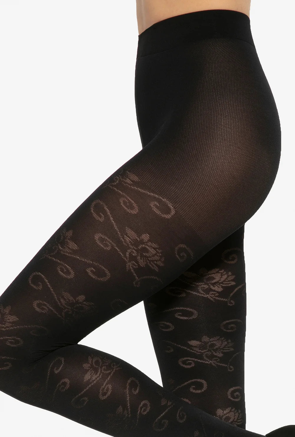 Kryjące rajstopy z kwiatowym wzorem Floral wz. 02 - Gatta