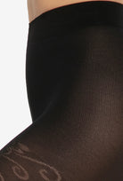 Kryjące rajstopy z kwiatowym wzorem Floral wz. 02