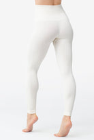 Kremowe legginsy w jodełkę Winter