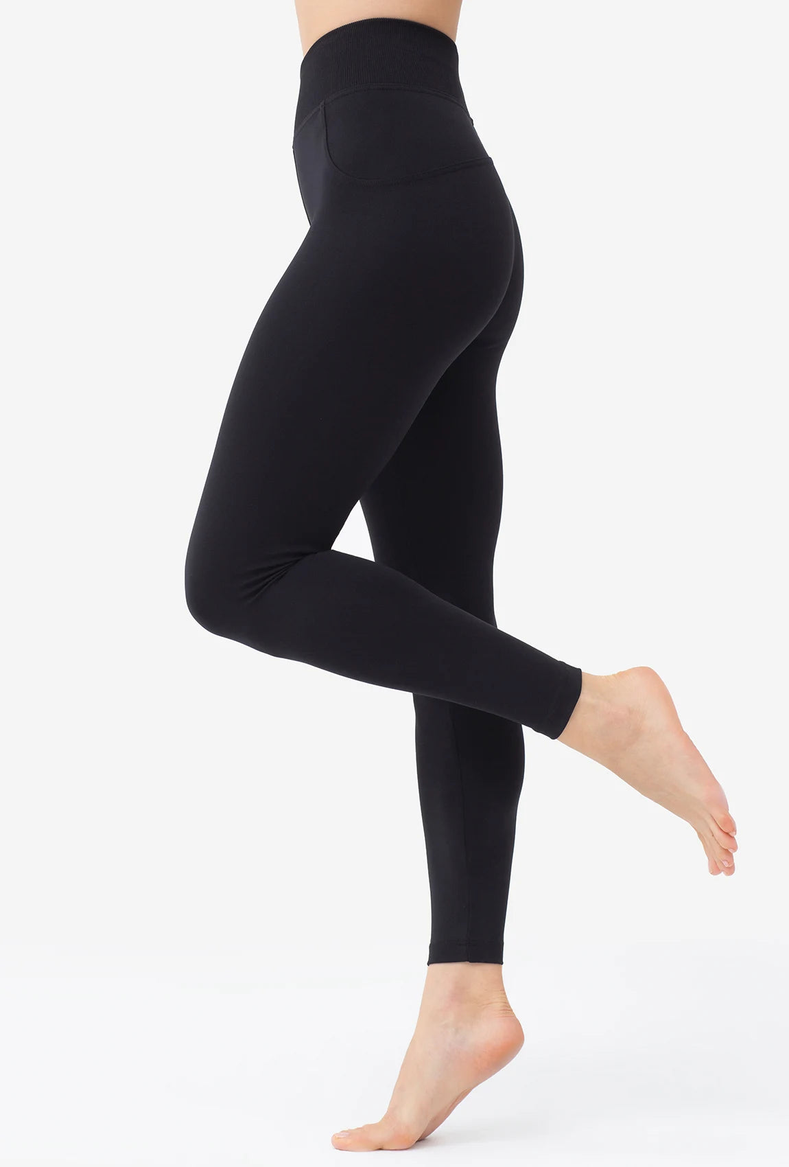 Klasyczne legginsy z wysokim stanem Skinny hot