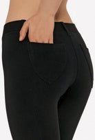 Legginsy z przeszyciem Black