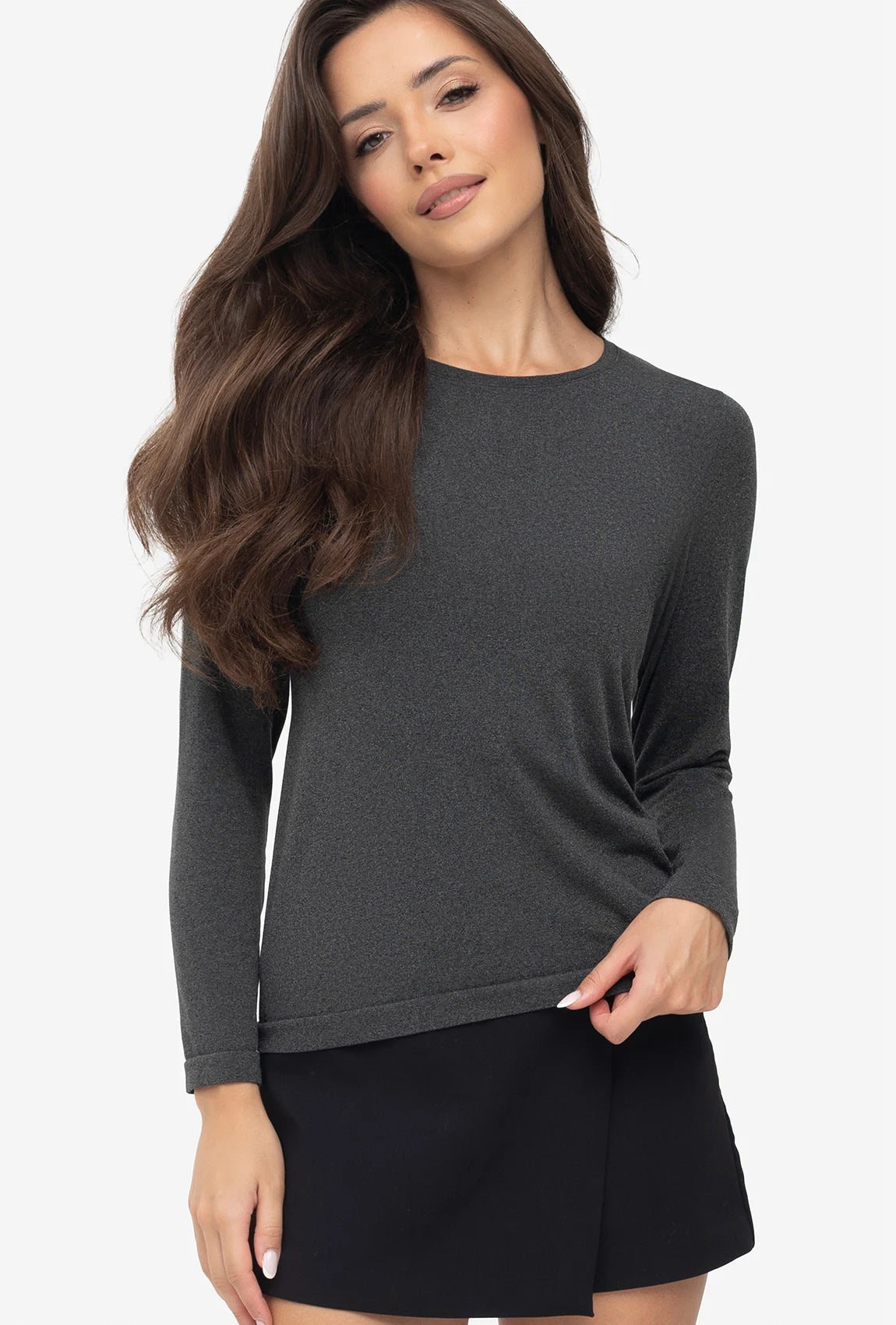 Grafitowy longsleeve damski Black Diamond - Gatta