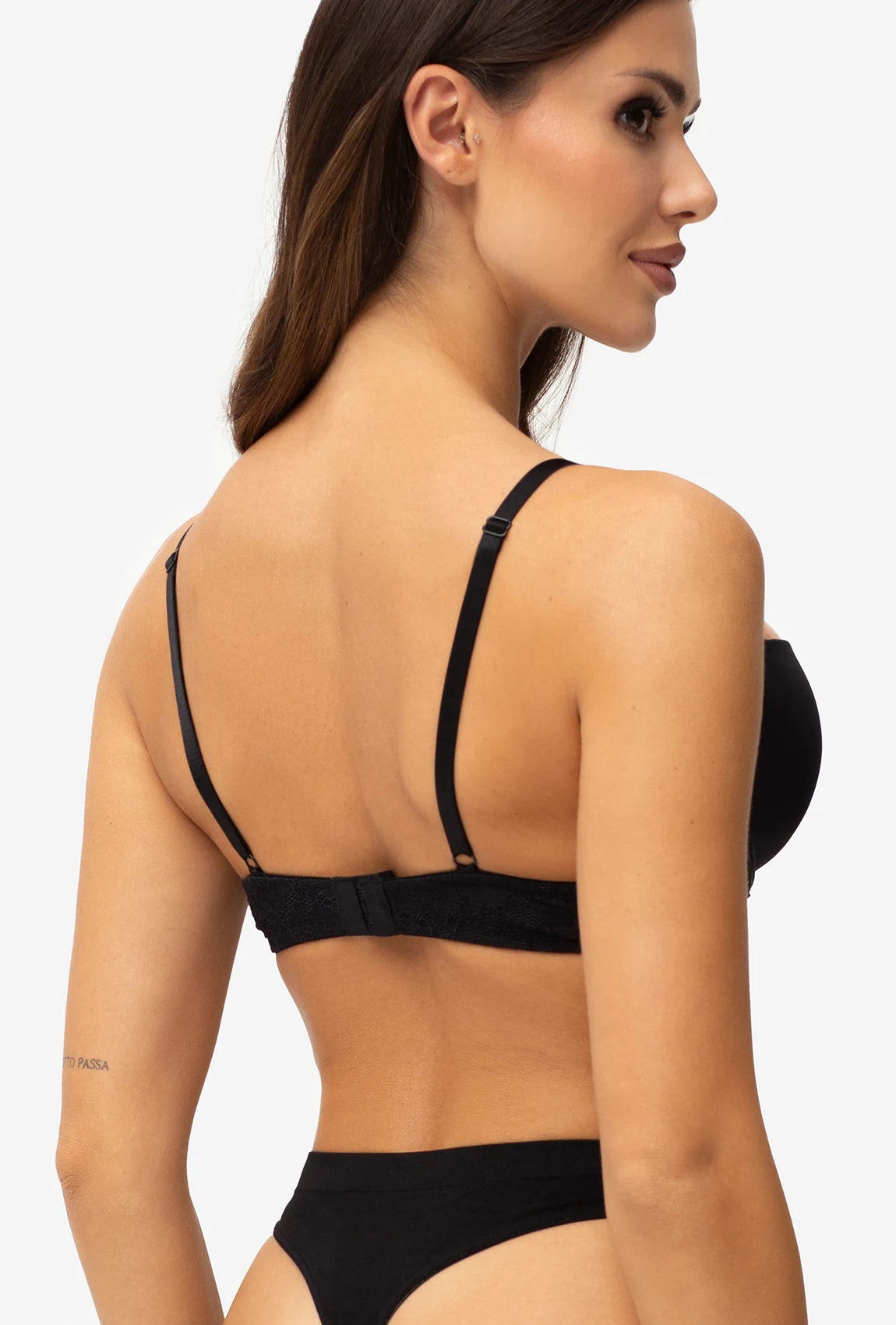 Czarny biustonosz push-up Lou - Gatta