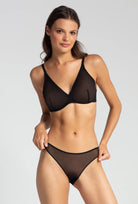 Majtki z transparentnej siatki Cherie