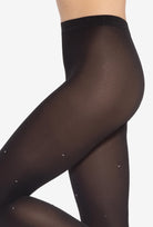 Matowe rajstopy w błyszczące kropki Diamanti