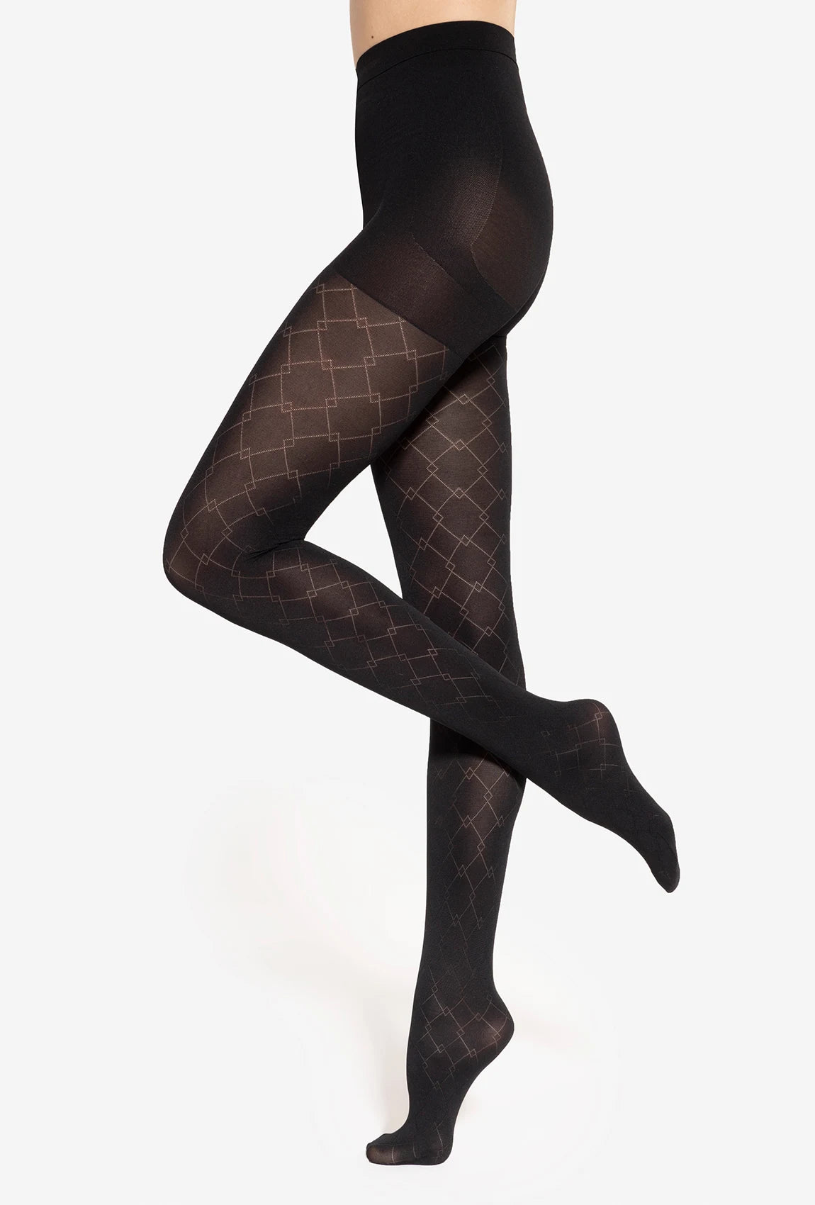 Modelujące rajstopy wzorzyste Modeline 07