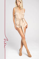 Beżowe podkolanówki Monogram z kolekcji Zień x Gatta