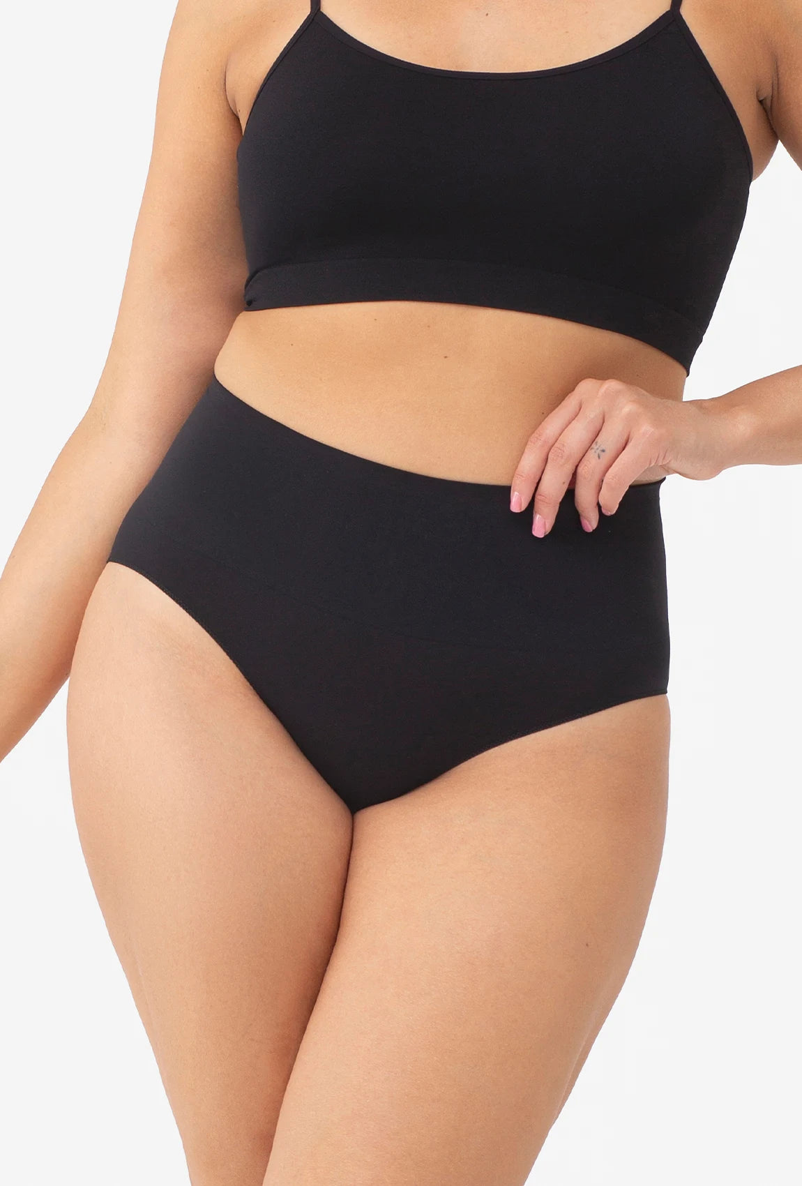 Majtki bezszwowe z wysokim stanem Panty Paola Invisible Skin - Gatta